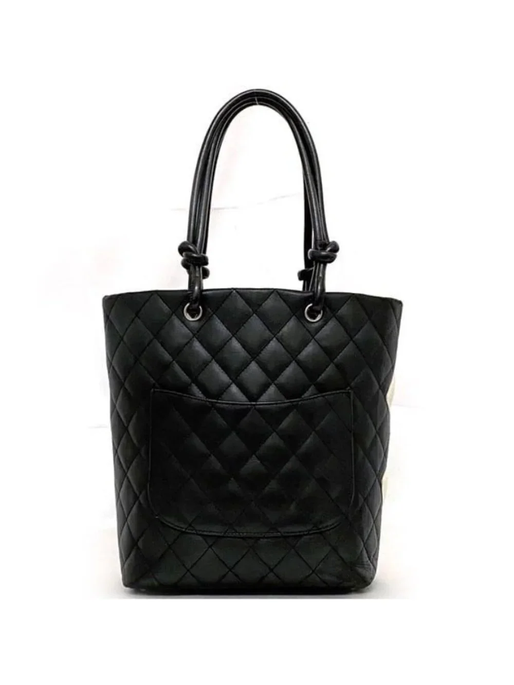 Chanel Tote Bag Black White Cambon - Picture 2 of 10